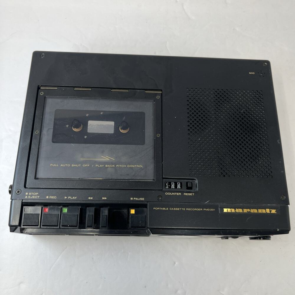 Marantz PMD201 Portable Cassette Recorder Player Untested